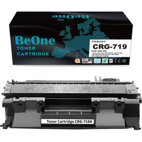 1x Crg-719a Crg 719a Cartouches De Toner Remplacement Compatible Pour Canon I-Sensys Lbp-6300dn Lbp-6310dn Lbp-6650dn Lbp-6670dn Lbp-6680x Mf-5940dn Mf-5980dw Imprimante (1 Noir)[Cartouche3096]