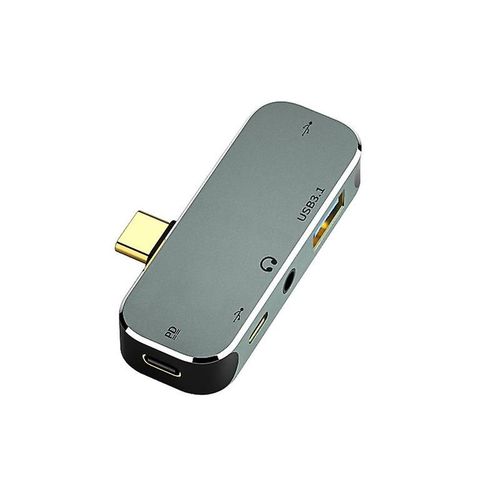 1x3.1 + 1x2.0 Usb 3.5mm Jack 5 Port Multi Splitter Type C Adaptateur Pc Charge