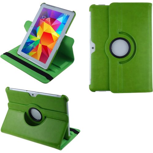 2.0 Etui Pour Samsung Galaxy Tab 10.1 N Gt-P7500 Gt-P7501 Gt-P7510 Gt-P7511, Tab 2 10.1 P5100 P5110 Coque De Protection Rotation 360 Smart Housse Cover Case Stand | Vert[Coq5193387]