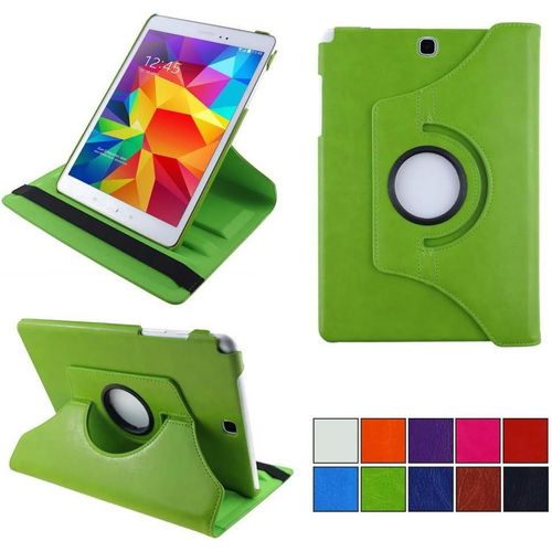 2.0 Etui Pour Samsung Galaxy Tab A 9.7 Sm-T550 Sm-T555 Sm-P550 Sm-P555 Coque De Protection Rotation 360 Smart Housse Cover Case Stand Auto Rveil/Sommeil | Vert.[G997]