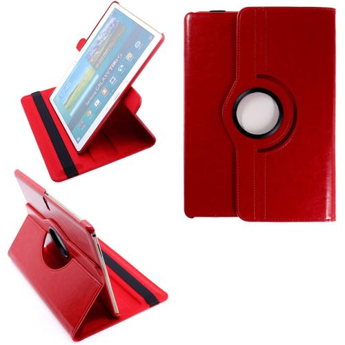 2.0 Etui Pour Samsung Galaxy Tab S 10.5 Sm-T800 Sm-T801 Sm-T805 Coque De Protection Rotation 360 Smart Housse Cover Case Stand Auto Rveil/Sommeil - Rouge