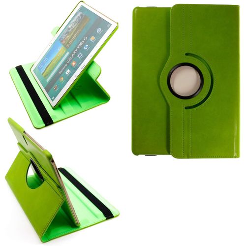 2.0 Etui Pour Samsung Galaxy Tab S 10.5 Sm-T800 Sm-T801 Sm-T805 Coque De Protection Rotation 360 Smart Housse Cover Case Stand Auto Rveil/Sommeil - Vert