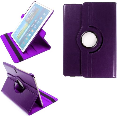 2.0 Etui Pour Samsung Galaxy Tab S 10.5 Sm-T800 Sm-T801 Sm-T805 Coque De Protection Rotation 360 Smart Housse Cover Case Stand Auto Rveil/Sommeil - Violet