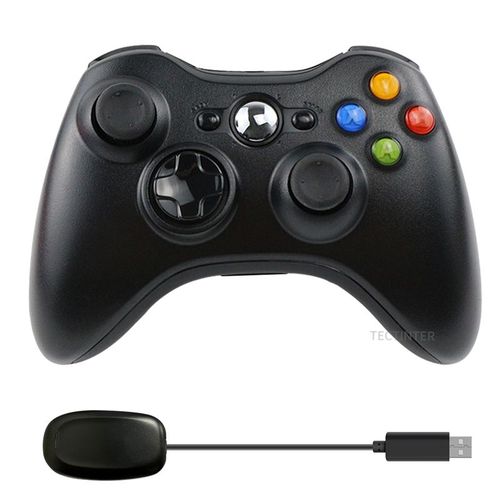 2.4 G Noir - 2.4g Wireless Controller For Microsoft Xbox 360 Gamepad With Pc Wireless Receiver Remote Controle For Xbox 360 Game Joystick