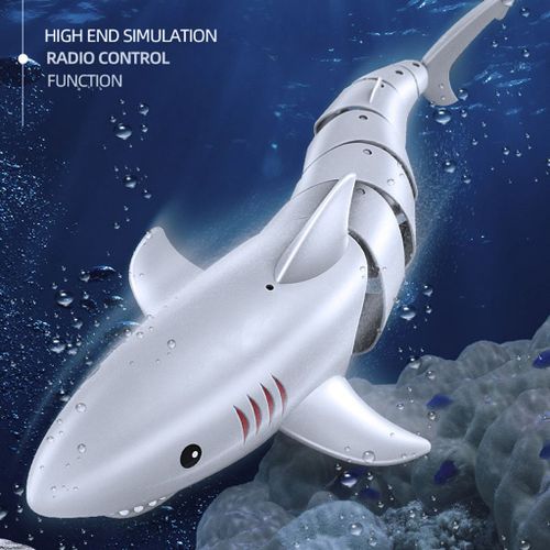 2.4g Tlcommande Requin Jouet De Simulation De Bateau Pour Piscine Jouet De Salle De Bain