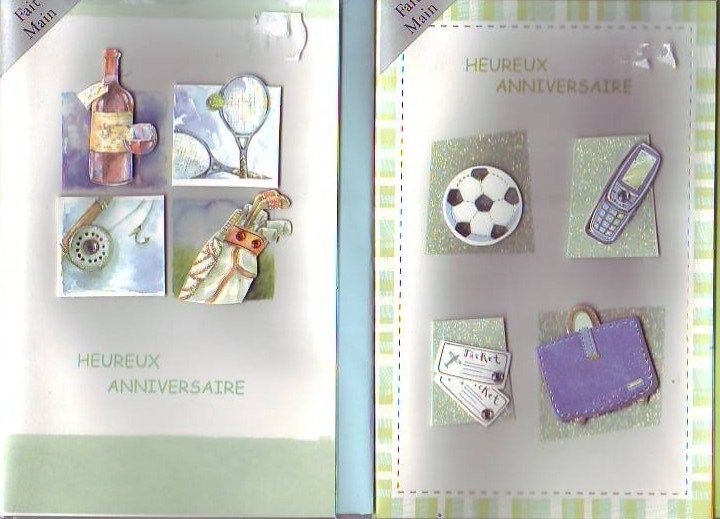 2 Cartes Ballon De Foot Portable Joyeux Anniversaire Carte Postale Fait Main En Relief A 2 Volets 17 Cm Par 11 Cm Enveloppe Rakuten