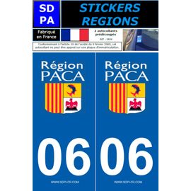 2 autocollants Region Departement 06 - tuning-personnalisation | Rakuten