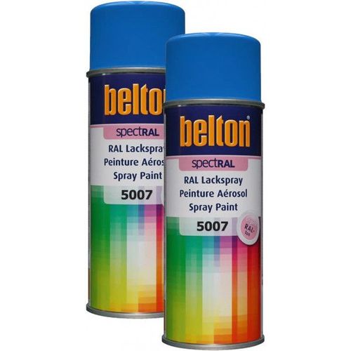2 Bombes De Peinture Belton Spectral Ral5007 Bleu Brillant 400ml