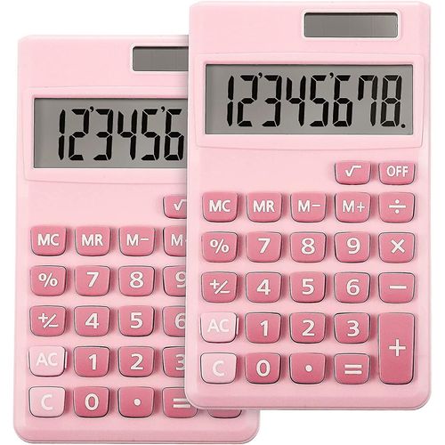 2 Calculatrice Standard De Base Mini Calculatrice De Bureau Numrique Adapte  L'cole  La Maison Des Enfants