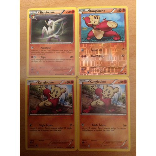 2 Cartes Kungfouine 60pv (67/99) + Kungfouine 50pv (69/101) + Shaofouine 90pv (68/99) 