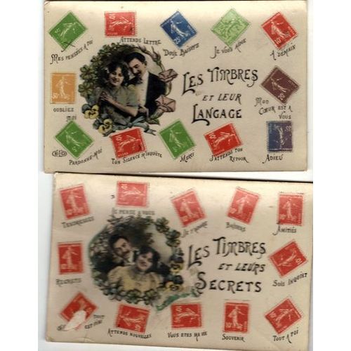 2 Cartes : Les Timbres Et Leurs Secrets