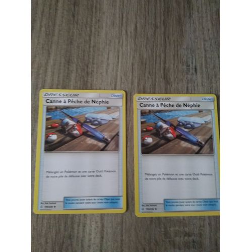 2 cartes Pokémon française 195 /236 CANNE À PÊCHE DE NEPHIE éclipse cosmique Rakuten