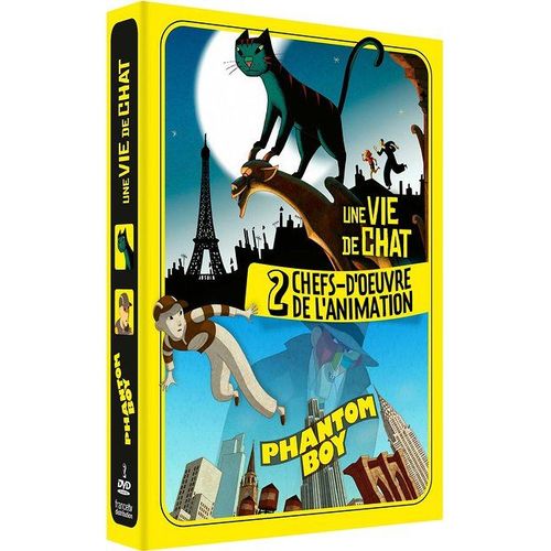 2 Chefs-D'oeuvre De L'animation : Une Vie De Chat + Phantom Boy - dition Limite de Jean-Loup Felicioli
