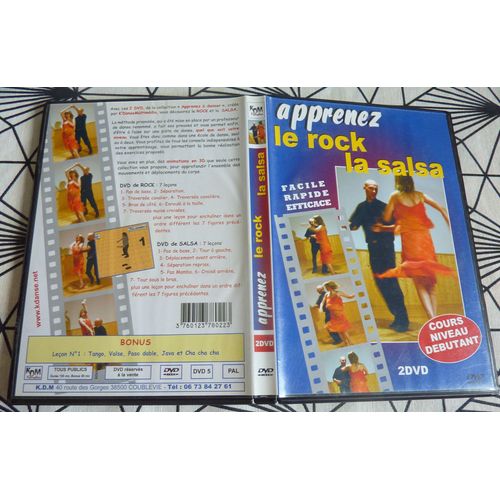 2 Dvd Rare = Apprenez Le Rock Et La Salsa , Facile Et Rapide, Cours Niveau Dbutant En 2 Dvd En 2 X 7 Leons ..... + Bonus : Leon N 1 : Tango, Valse, Paso Doble, Java Et Cha Cha Cha