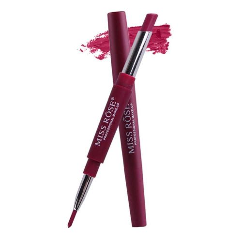2 En 1 Multifonction Impermable  L'eau Crayon Crayon Rouge  Lvres Stylo Longue Dure Comestic 05#