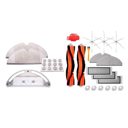 2 ensembles d'accessoires: 1 ensemble rservoir d'eau, chiffons de vadrouille, Kits de filtres et 1 ensemble d'accessoires de remplacement de pices d'aspirateur