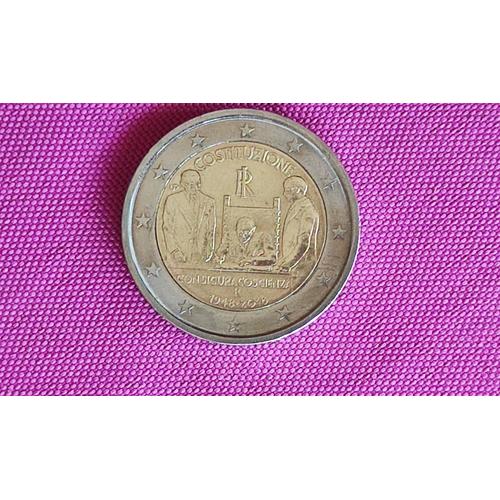 2 Euro Commmorative 70 Ans De La Constitution Italienne 2018