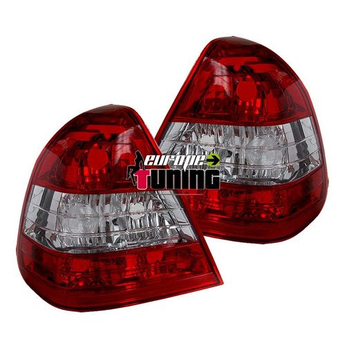 2 Feux Rouges / Cristal Pour Mercedes W202 Classe C