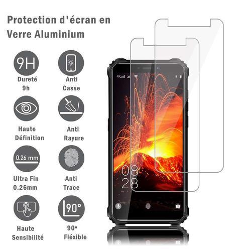 2 Films Protection D'cran En Verre D'aluminium Super Rsistant 9h Pour Oukitel Wp5 5.50