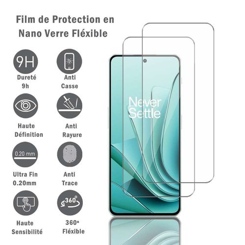 2 Films Protection D'cran En Verre Nano Flxible Pour Oneplus Ace 2 6.74