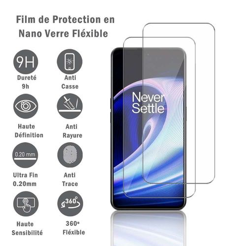 2 Films Protection D'cran En Verre Nano Flxible Pour Oneplus Ace 2v 6.74