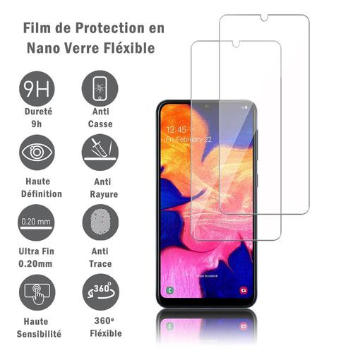 2 Films Protection D'cran En Verre Nano Flxible Pour Samsung Galaxy A10 6.2