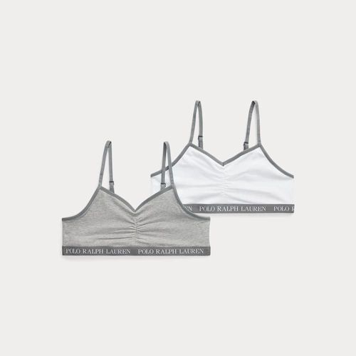 2 Hauts De Bikini Fleuris Jersey Stretch