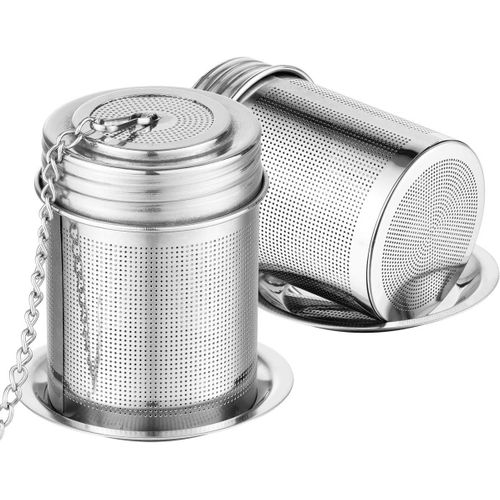 2 Infuseurs  Th, Ensemble D'infusion De Th Avec Passoire  Boule De Th  Mailles Ultra Fines, Raccord Filet En Acier Inoxydable 18/8, Avec Crochet  Chane Allong Pour Infuser Du Th En Vrac, De