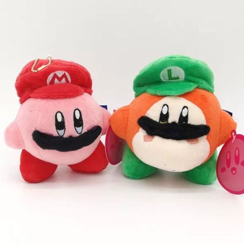 2 Kirby Super Mario Waddle Dee Luigi Cosplay Peluche Figurine 15 Cm Goodnice