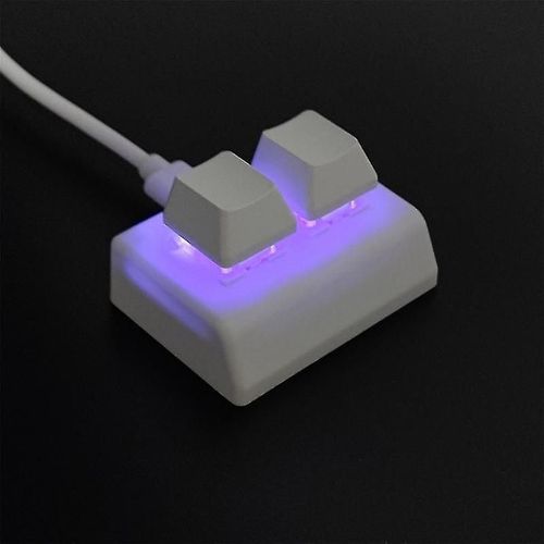 2 Macro Programmation Clavier Rgb Mini Clavier Gaming Dessin Red Switch Clavier personnalis Osu Gaming
