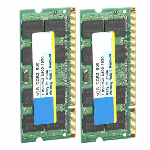2 modules de mmoire Xiede DDR2 1 Go 800 Mhz.