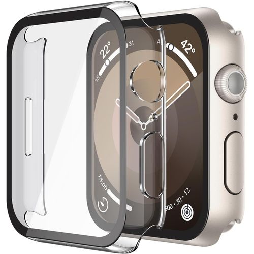 2 Pack Hard Case With Hd Tempered Glass Screen Protector For Apple Watch Series 9 Series 8 Series 7 41mm,Anti-Scratch Pc Protective Case For Iwatch,1