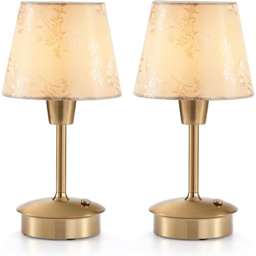 2 Pack Small Cordless Table Lamps For Dining Table,Built-In 5200mah Rechargeable Battery,Dimmable Portable Touch Lamp For Restaurant,Living Room,Bedroom,Bar