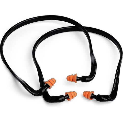 2 Paire Ban Bouchons DOreille Silicone - Bouchons DOreille De Tir Bouchons DOreille De Construction Rutilisables Pour Le Travail Chasse Protection Auditive Pour La Protection Auditive De Tir