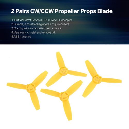 2 Paires D'Hlices Cw/Ccw Pour Parrot Bebop 3.0 Rc Drone Quadcopter Avion Uav, Pices De Rechange