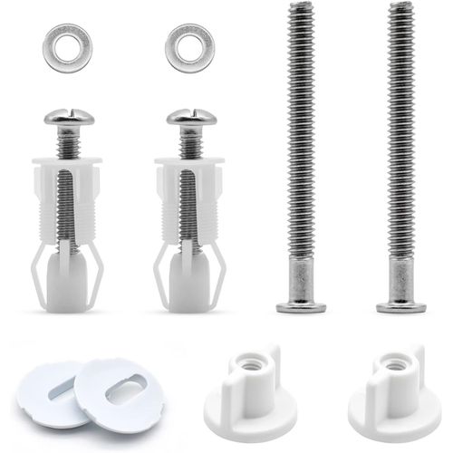 2 Paires Fixation Abattant Wc, Raccords De Sige De Toilette Universels Vis Et Boulons, Charniere Abattant Wc, Kit De Fixation De Sige De Toilette Remplacement