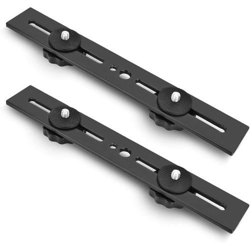 2 Pcs Bracket Flash 20,5Cm Support Extension Double Flash De Vis 1/4 Support Flash Studio En Alliage Aluminium Charge Maximale De 5Kg Pour Appareil Photo Trpied Monopode Microphon[GOP6250097]