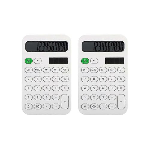 2 Pcs Calculatrice De Bureau Calculatrice De Base 12 Chiffres Poche Calculatrices Bureau Avec Affichage Lcd Pour Off