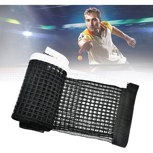 2 Pcs Filet De Tennis De Trtractable Filet De Ping-Pong Ajustable En Polyester Net De Table Tennis Remplacement Portable 180 * 15cm Filet De Rechange Pour Tennis De Table (Noir)