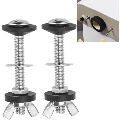 2 Pcs Kits De Boulon De Rservoir De Toilette Fixation Rservoir Wc Boulons De Rservoir De Chasse D'eau Boulons De Rservoir  Cuvette Kit De Fixation Pour Rservoir De Toilettes