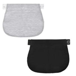 2 Pcs (Noir+Gris)Extension Pantalon de Maternité Réglable