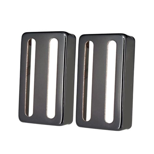 2 Pices Caches De Remplacement Pour Micros De Guitare lectrique  Double Prise En Laiton, Noirs