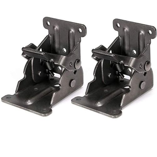 2 Pices Charnire Pliante Autobloquante 90, Support Pliable, Table D'extension De Verrouillage Support D'tagre Pliable En Tle D'acier Pour Table De Travail,
