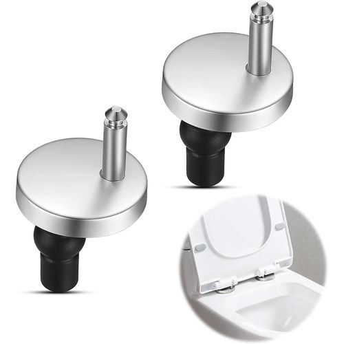 2 Pices Charnires De Sige De Toilettes,Fixation Abattant Wc Universelles,Avec Vis Caoutchouc Rechange,Utilises Pour Installer Et Fixer Le Sige De Toilettes,Adaptes  La Plupart Des Toilettes