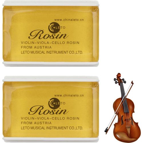 2 Pices Colophane Violon Colophane Violoncelle,Colophane Contrebasse Colophanes Universelles,Prononciation Sensible,Convient Aux Accessoires D'instruments  Cordes Frottes-Couleur Claire