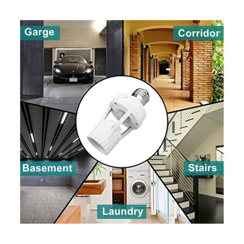 2 Pices E27 Interrupteur De Lumire  Dtecteur De Mouvement 100-240 V Support Lampe De Base Dtecteur Mouvement Avec Prise D'ampoule Commutateur Intelligent Contrle Lumire