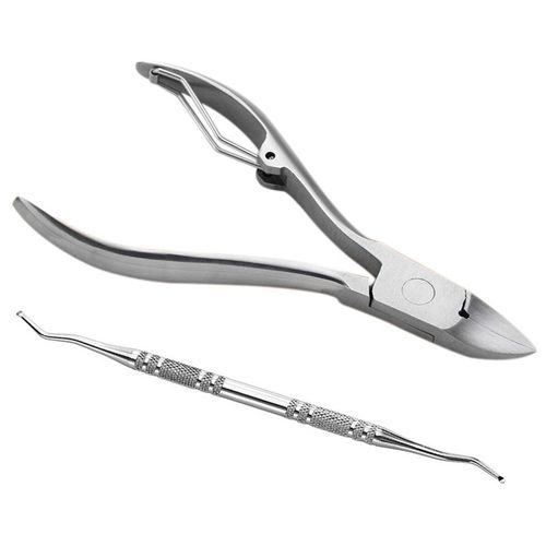 2 Pices/Ensemble Correcteur D'ongle Incarn Outil De Soin Des Pieds Pinces De Correction Des Ongles Des Orteils Coupe-Bordures Peau Morte Dissolvant De Salet + Paronychi