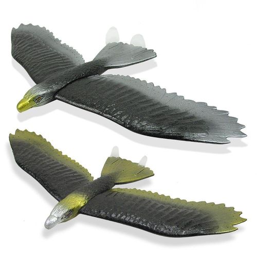 2 Pices Envergure 57cm Lancement A La Main Lancer Simulation Aigle Avion Avion Bricolage Mousse Inertielle Epp Enfants Avion Jouet