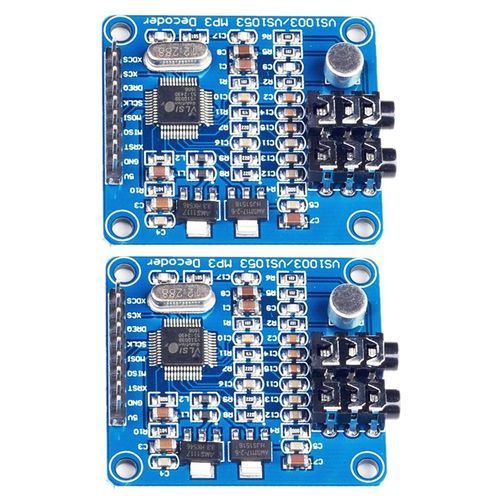 2 Pices VS1003B VS1053 Carte de DVeloppement Module MP3 Fonction D'Enregistrement Embarqu