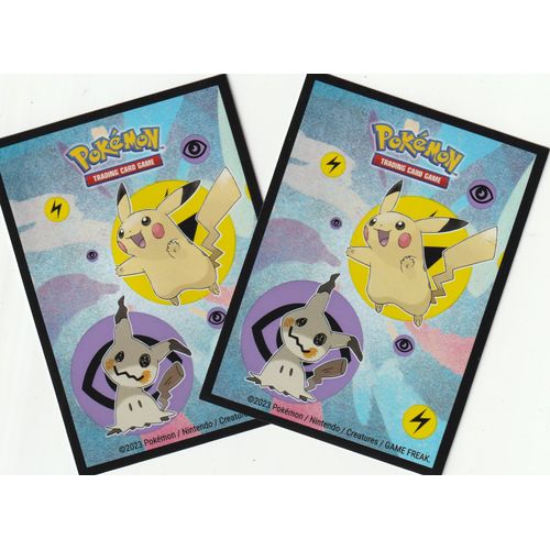 2 Protges Cartes Pokmon Sleeves - Pikachu/Mimiqui